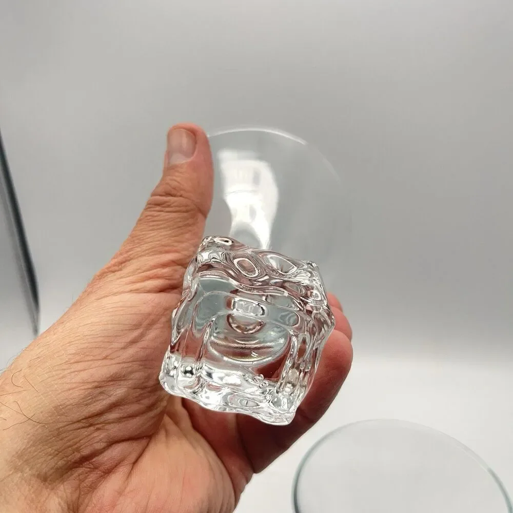 Vintage Set Disaronno Melting  Ice Cube Stemless Martini Glasses
